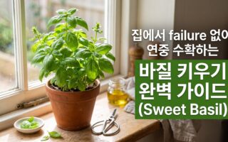집에서 failure 없이 연중 수확하는 바질 키우기 완벽 가이드 썸네일
