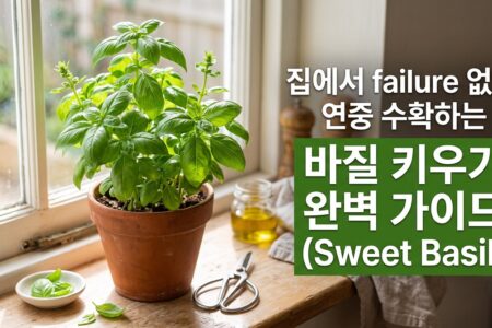 집에서 failure 없이 연중 수확하는 바질 키우기 완벽 가이드 썸네일