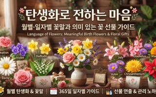 탄생화로 전하는 마음 월별 일자별 꽃말과 의미있는 꽃선물 가이드
