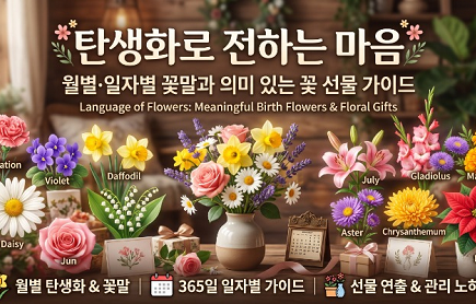 탄생화로 전하는 마음 월별 일자별 꽃말과 의미있는 꽃선물 가이드