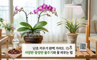 난초 키우기 완벽가이드 서양란 동양란 물주기방법과 다시 꽃피우는 법