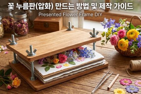 꽃 누름판(압화) 만드는 방법 및 제작 가이드