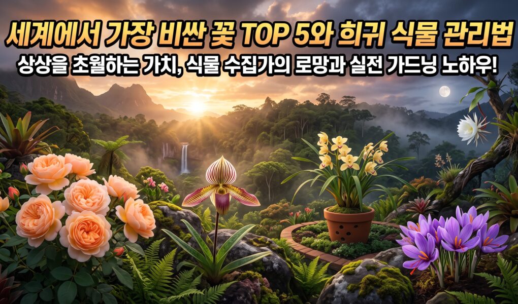 세계에서 가장 비싼꽃 TOP 5 와 희귀식물 관리법