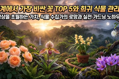 세계에서 가장 비싼꽃 TOP 5 와 희귀식물 관리법