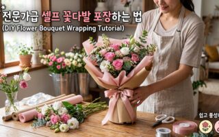 집에서 만드는 전문가급 셀프 꽃다발 포장하는법