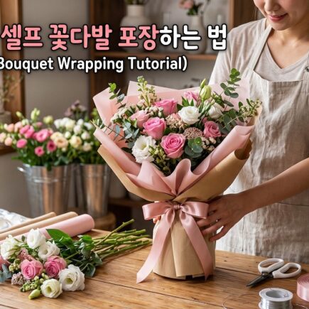 집에서 만드는 전문가급 셀프 꽃다발 포장하는법
