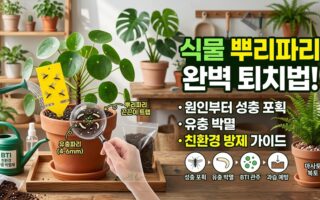 식물 뿌리파리 완벽 퇴치법 원인부터 유충박멸 및 친환경 방제 가이드