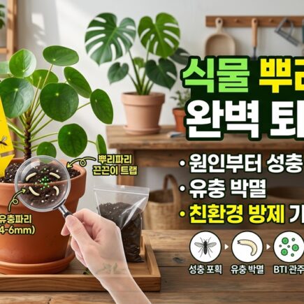 식물 뿌리파리 완벽 퇴치법 원인부터 유충박멸 및 친환경 방제 가이드