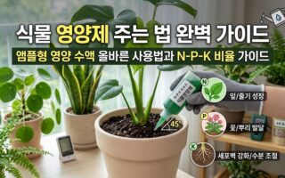 식물 영양제 주는법 완벽가이드 앰플형 영양수액 올바른 사용법