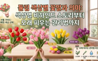 튤립 색상별 꽃말과 의미: 색상별 비하인드 스토리부터 오래 피우는 관리법까지.