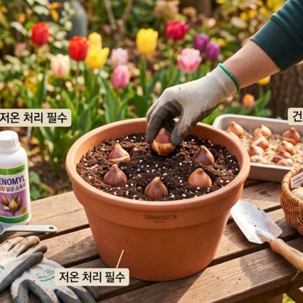 튤립 구근 심는시기 및 소독 보관법 총정리