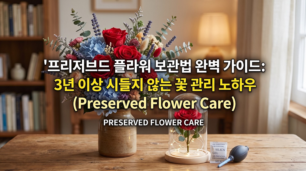 프리저브드 플라워 보관법 완벽가이드 3년이상 시들지 않는 꽃관리 노하우