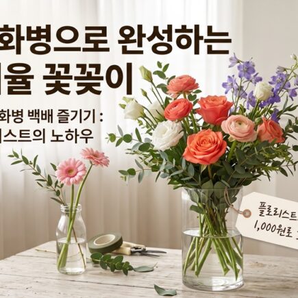 이케아 다이소 화병으로 끝내는 가성비 플라워 인테리어