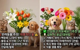 반려동물에게 치명적인 유독꽃 종류와 응급대처법