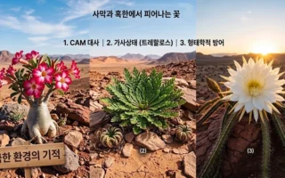 사막과 극한환경에서 피어나는 기적의 꽃 생존 메커니즘과 재배 가이드