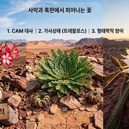 사막과 극한환경에서 피어나는 기적의 꽃 생존 메커니즘과 재배 가이드
