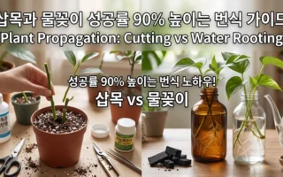 삽목과 물꽂이 성공률 90% 높이는 번식 가이드