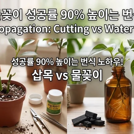 삽목과 물꽂이 성공률 90% 높이는 번식 가이드