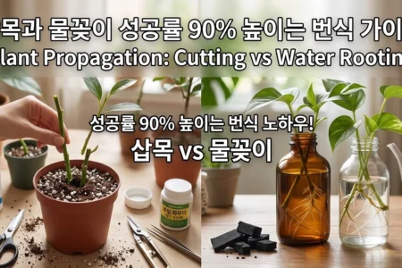 삽목과 물꽂이 성공률 90% 높이는 번식 가이드