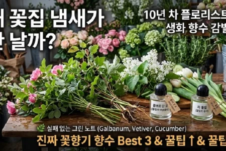 향수 뿌렸는데 왜 꽃집 냄새가 안 날까? 생화 향수 감별법