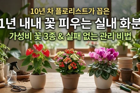1년내내 꽃 피우는 실내 화분 추천 플로리스트가 꼽은 가성비 꽃 3종 관리비법