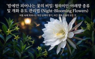 밤에만 피어나는 꽃의비밀 월하미인 야래향 종류및 개화유도 관리법