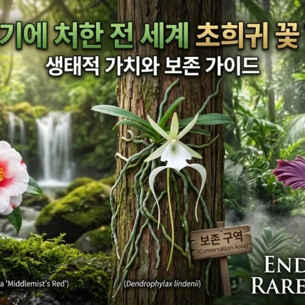 멸종위기에 처한 전세계 초희귀꽃 Top 10 생태적가치와 보존가이드