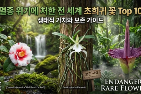 멸종위기에 처한 전세계 초희귀꽃 Top 10 생태적가치와 보존가이드