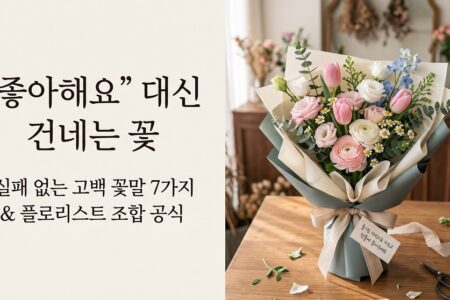 좋아해요 대신 건네는 꽃 실패없는 고백 꽃말 7가지와 플로리스트 조합공식